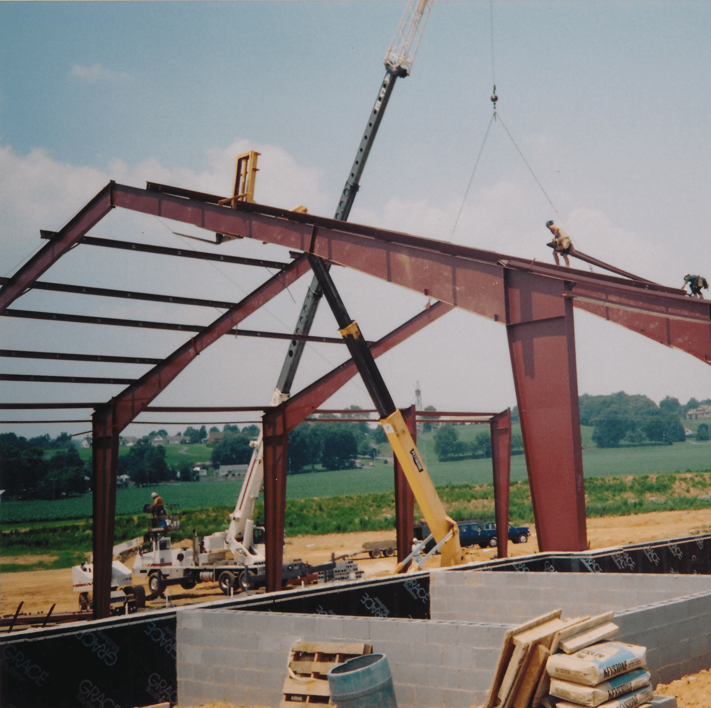 Building construction for Ephrata Community Church.