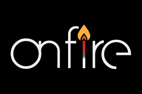 OnFire. Youth Ministries logo.